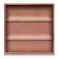 United Visual Products Outdoor Enclosed Combo Board, 48"x36", Satin Frame/Blue & Cork UVCB4836OD-BLUE-CORK